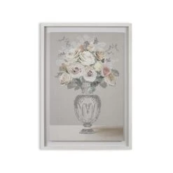 Laura Ashley - Canvas In Frame - Rose Bouquet Vase - 70x50cm