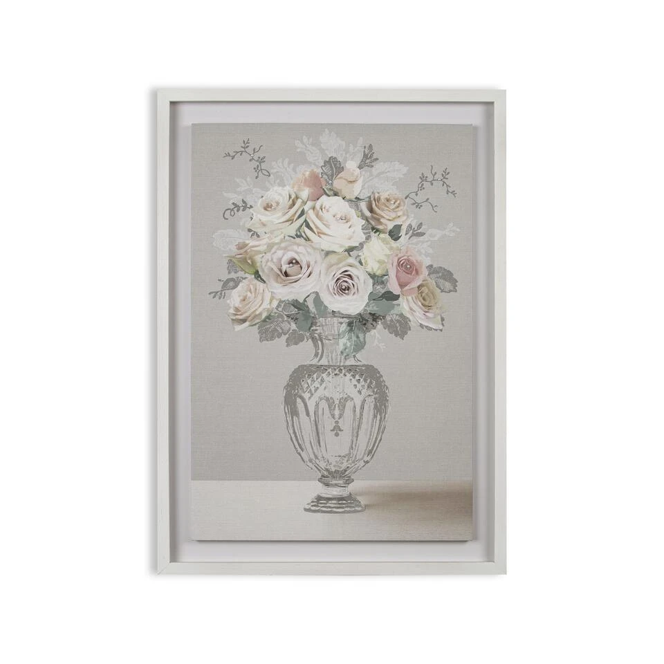 Laura Ashley - Canvas In Frame - Rose Bouquet Vase - 70x50cm 3 Laura Ashley - Canvas In Frame - Rose Bouquet Vase - 70x50cm