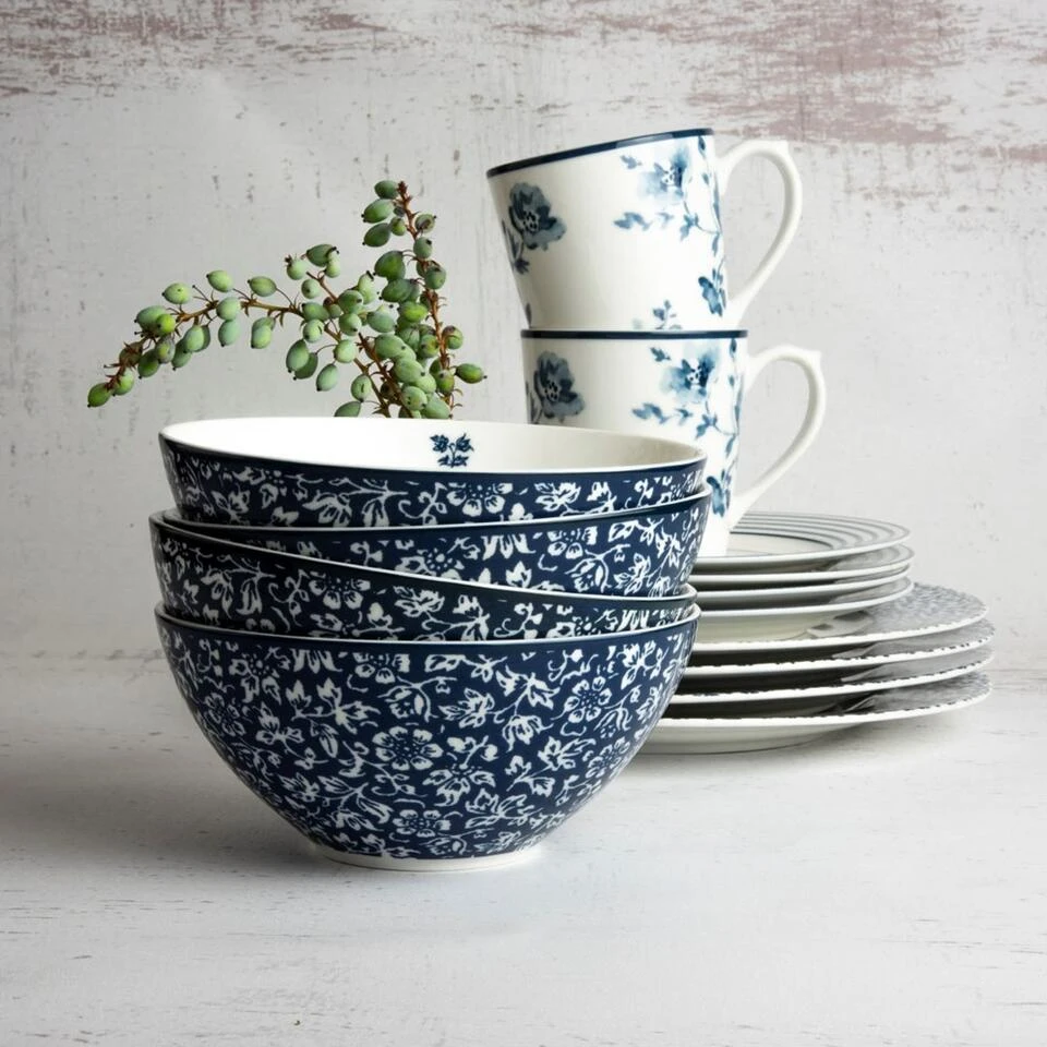 Laura Ashley Set 16 Delig Servies 4 Persoons 6 Laura Ashley Set 16 Delig Servies 4 Persoons - Afbeelding 4