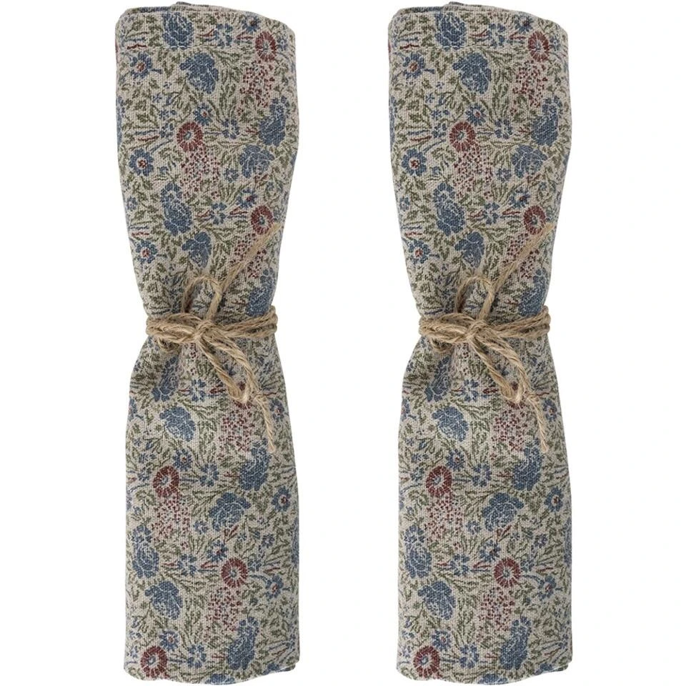 Laura Ashley Set 2 Servetten Daniela Oxblood 4 Laura Ashley Set 2 Servetten Daniela Oxblood - Afbeelding 2