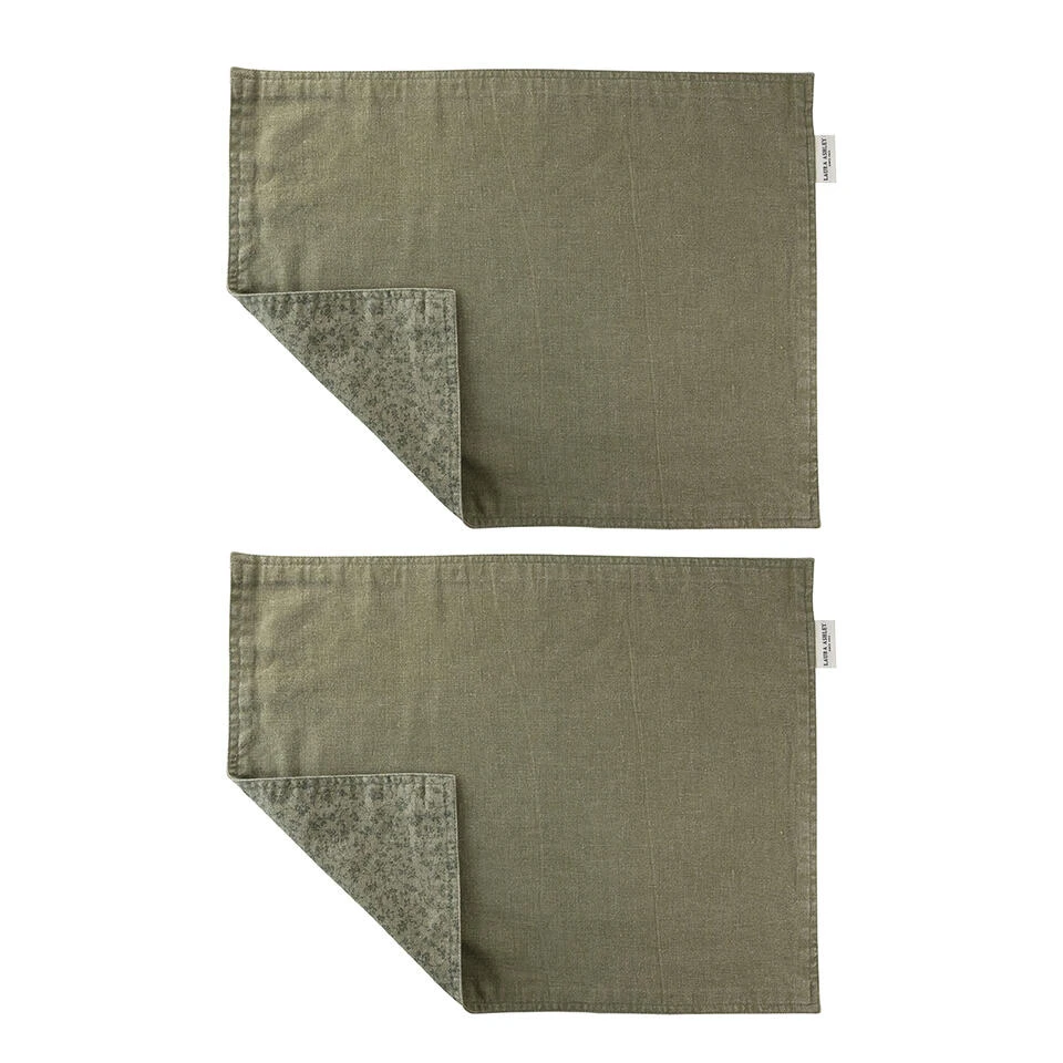 Laura Ashley Set 2 Placemats Wild Clematis Sage 3 Laura Ashley Set 2 Placemats Wild Clematis Sage