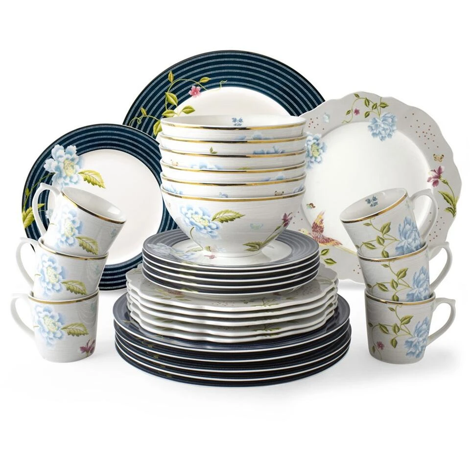 Laura Ashley Set 30 Delig Servies Assorti 4 Laura Ashley Set 30 Delig Servies Assorti - Afbeelding 2
