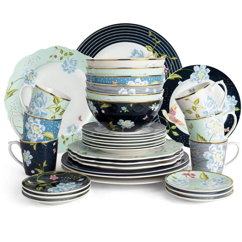 Laura Ashley Set 36 Delig Servies Assorti 4 Laura Ashley Set 36 Delig Servies Assorti - Afbeelding 2