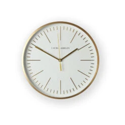 Laura Ashley Glenn Klok - Streep - 30,5x30,5cm - Goud
