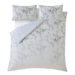 Laura Ashley Mirabelle Pale Seaspray Dekbedovertrek Lits-jumeaux 230 X