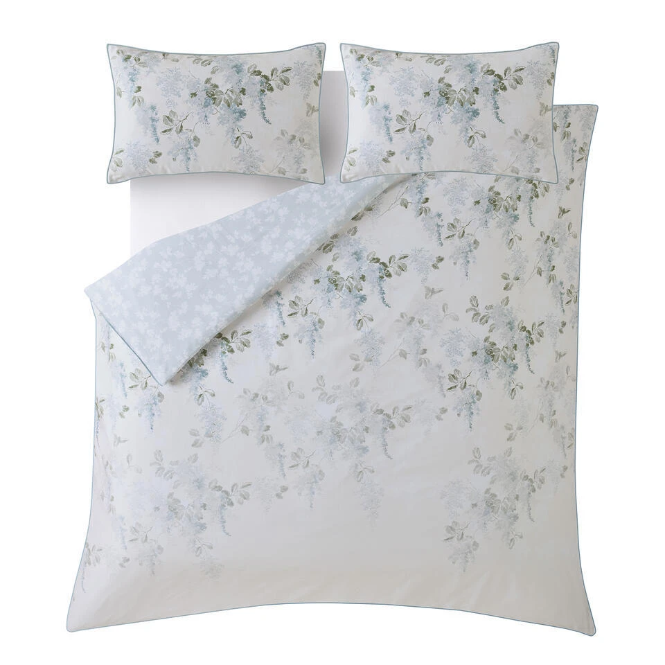 Laura Ashley Mirabelle Pale Seaspray Dekbedovertrek Lits-jumeaux 230 X 3 Laura Ashley Mirabelle Pale Seaspray Dekbedovertrek Lits-jumeaux 230 X