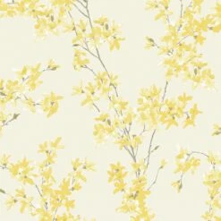 Laura Ashley Vliesbehang | Forstyhia Sunshine - 10mx52cm