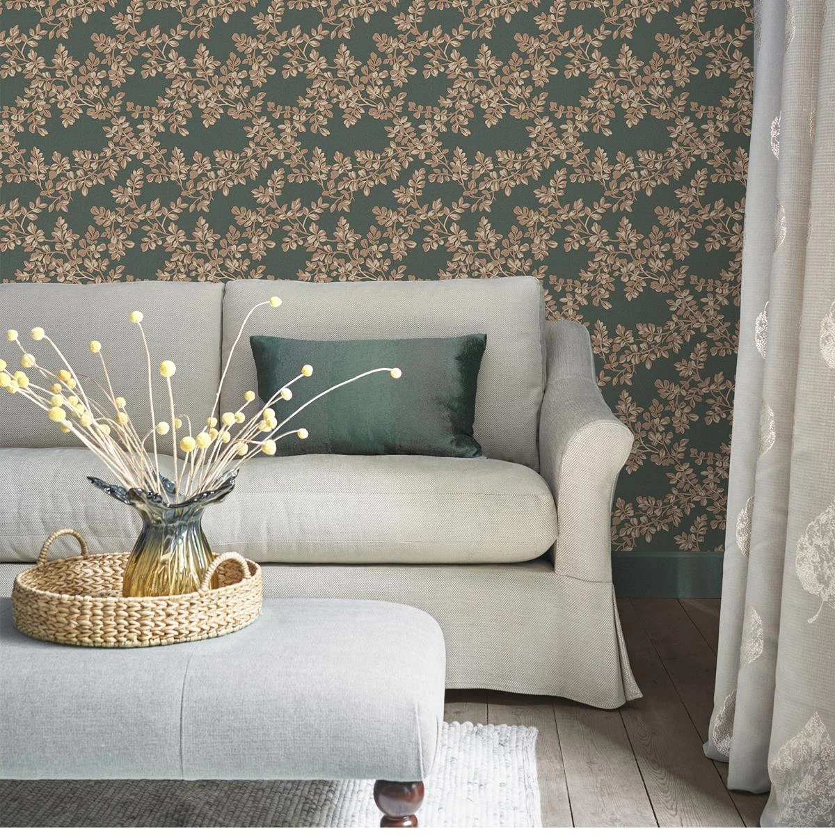 Laura Ashley Vliesbehang | Burnham Fern - 10mx52cm 5 Laura Ashley Vliesbehang | Burnham Fern - 10mx52cm - Afbeelding 3