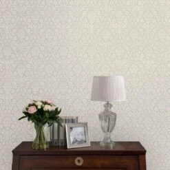 Laura Ashley Vliesbehang | Annecy Dove Grey - 10mx52cm -Coppenswarenhuis 11203816