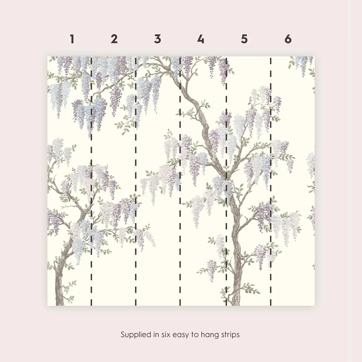Laura Ashley Fotobehang | Wisteria Garden - 300cmx280cm 6 Laura Ashley Fotobehang | Wisteria Garden - 300cmx280cm - Afbeelding 4