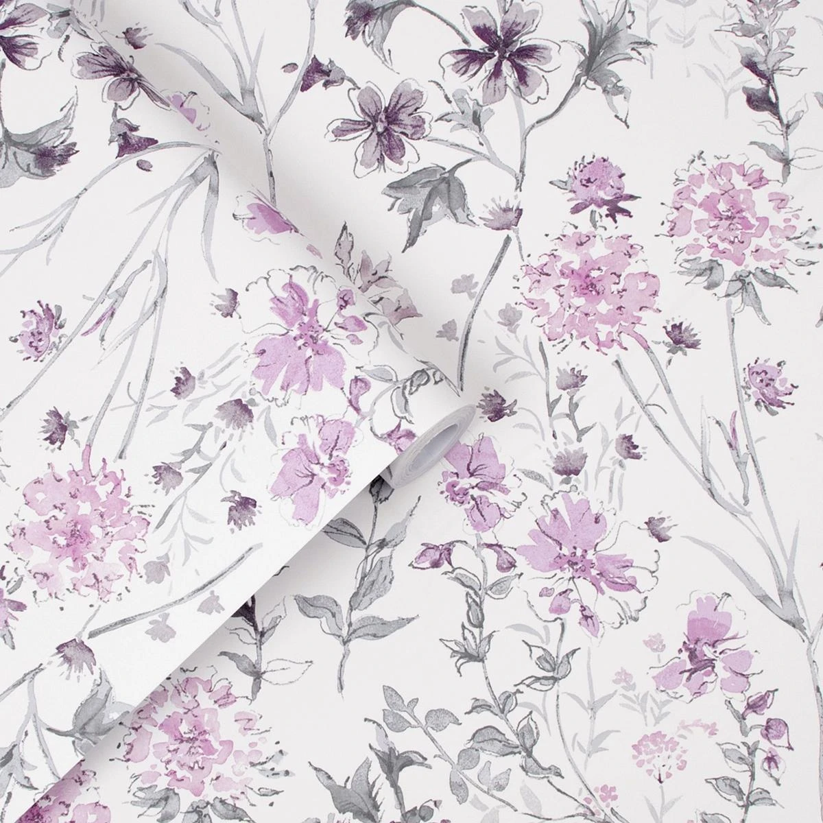 Laura Ashley Vliesbehang | Wild Meadow Pale Iris - 10mx52cm 4 Laura Ashley Vliesbehang | Wild Meadow Pale Iris - 10mx52cm - Afbeelding 2