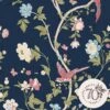 Laura Ashley Vliesbehang | Summer Palace Midnight Blue - Blauw 2 Laura Ashley Vliesbehang | Summer Palace Midnight Blue - Blauw -Coppenswarenhuis 11749343