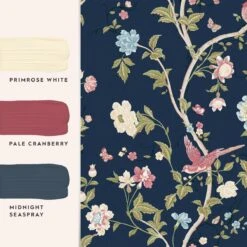 Laura Ashley Vliesbehang | Summer Palace Midnight Blue - Blauw 8 Laura Ashley Vliesbehang | Summer Palace Midnight Blue - Blauw -Coppenswarenhuis 11749348