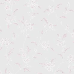 Laura Ashley Vliesbehang | Eva Floral - Sugared Grey