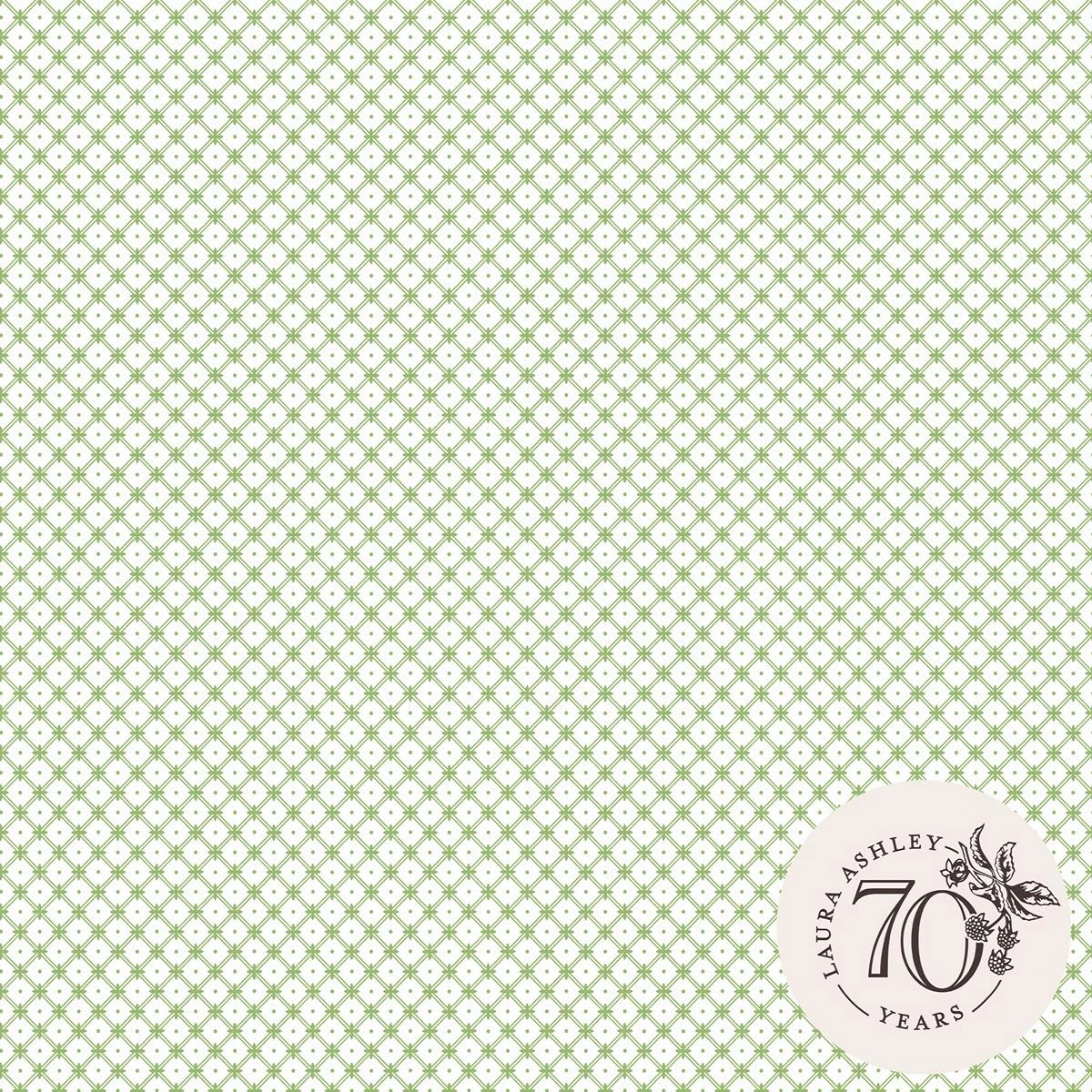 Laura Ashley Vliesbehang | Wickerwork Leaf Green - Groen 3 Laura Ashley Vliesbehang | Wickerwork Leaf Green - Groen