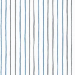 Laura Ashley Vliesbehang | Painterly Stripe - Blauw