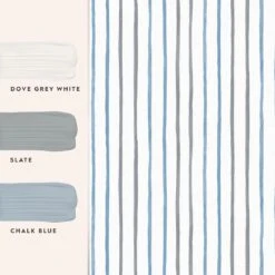 Laura Ashley Vliesbehang | Painterly Stripe - Blauw -Coppenswarenhuis 11749380