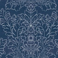 Laura Ashley Vliesbehang | Silchester Midnight Seaspray Blue - Blauw