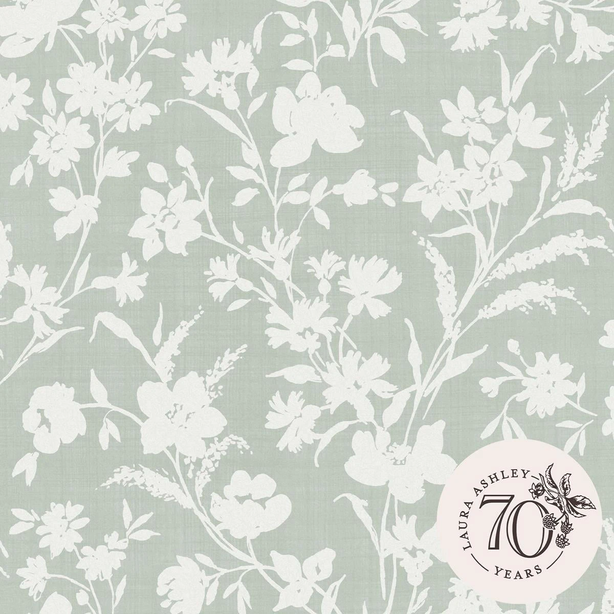 Laura Ashley Vliesbehang | Rye Sage Green - Groen 3 Laura Ashley Vliesbehang | Rye Sage Green - Groen