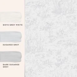 Laura Ashley Vliesbehang | Toile De Jouy Sugared Grey - Grijs -Coppenswarenhuis 11749457