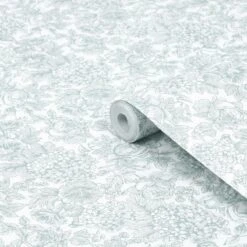 Laura Ashley Vliesbehang | Louise - Duck Egg Blue - Blauw 8 Laura Ashley Vliesbehang | Louise - Duck Egg Blue - Blauw -Coppenswarenhuis 11749469