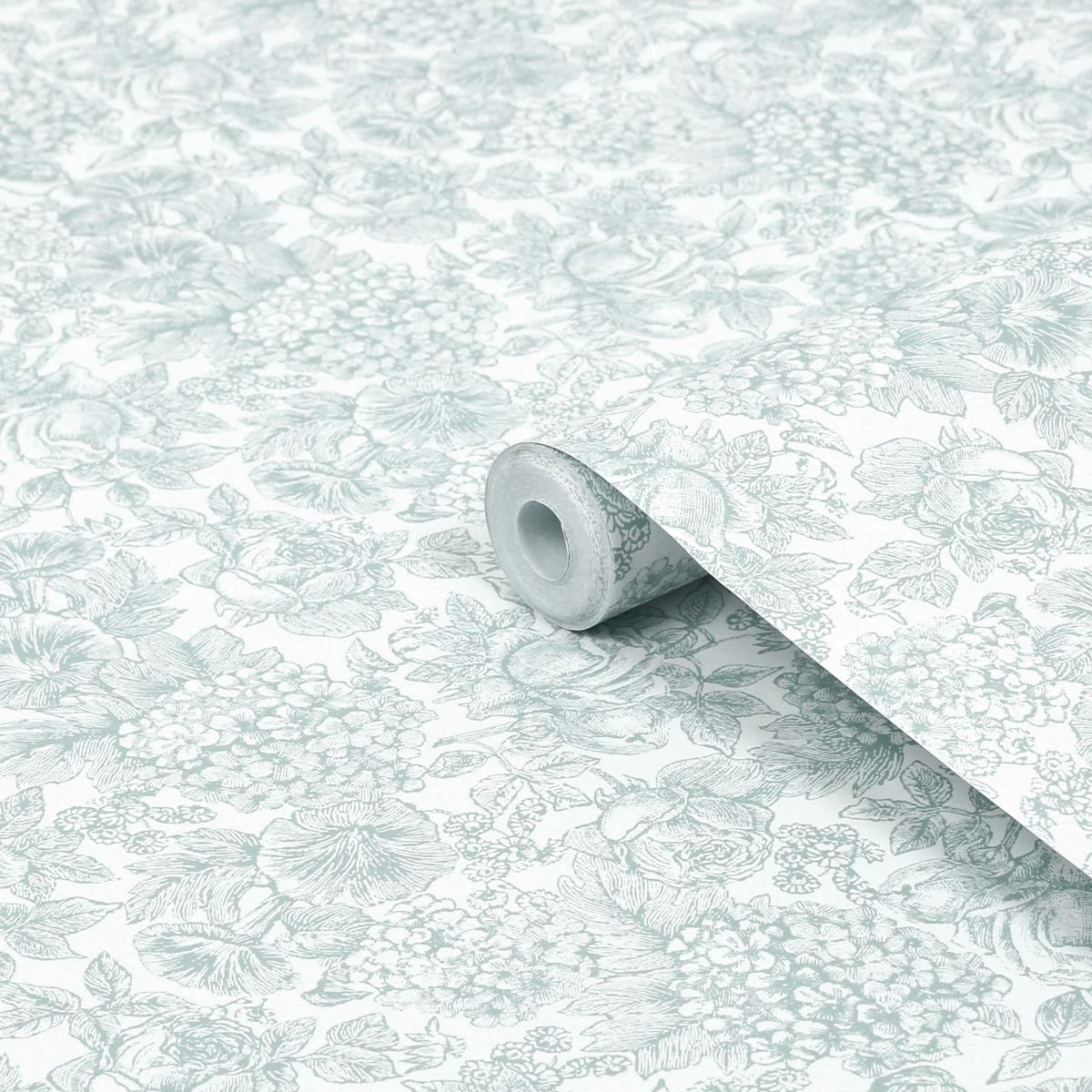 Laura Ashley Vliesbehang | Louise - Duck Egg Blue - Blauw 5 Laura Ashley Vliesbehang | Louise - Duck Egg Blue - Blauw - Afbeelding 3
