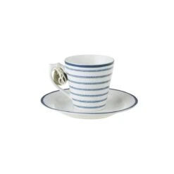 Laura Ashley Kop En Schotel Espresso Candy Stripe 9 Cl -Coppenswarenhuis 178692 a