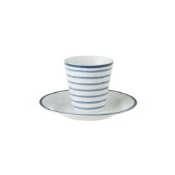 Laura Ashley Kop En Schotel Espresso Candy Stripe 9 Cl -Coppenswarenhuis 178692 r