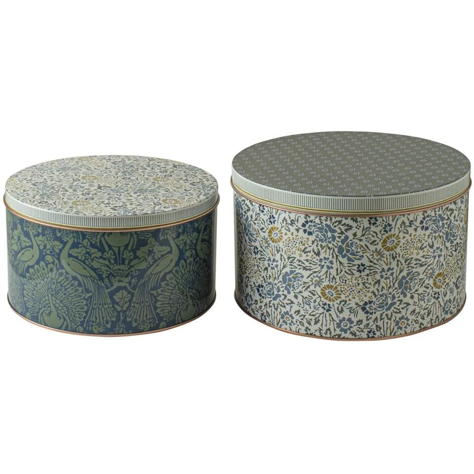 Laura Ashley Set 2 Blikken Daniela En Peacock Geel 4 Laura Ashley Set 2 Blikken Daniela En Peacock Geel - Afbeelding 2