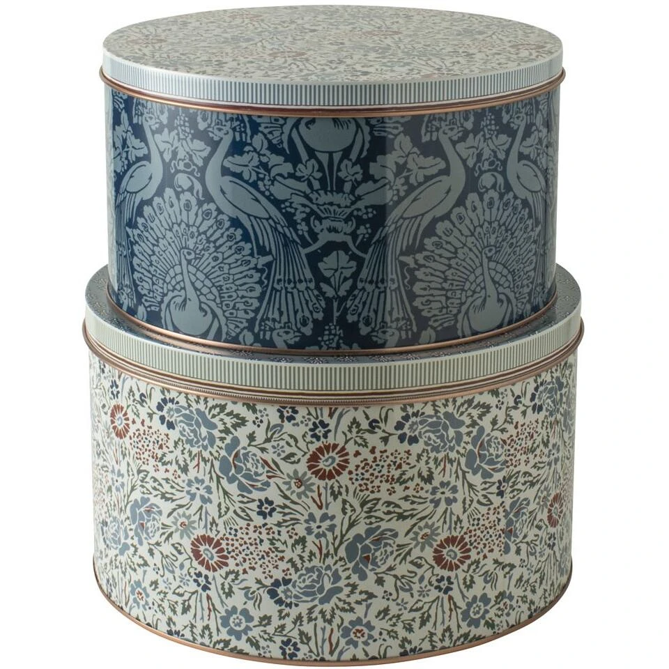 Laura Ashley Set 2 Blikken Daniela En Peacock Rood 4 Laura Ashley Set 2 Blikken Daniela En Peacock Rood - Afbeelding 2