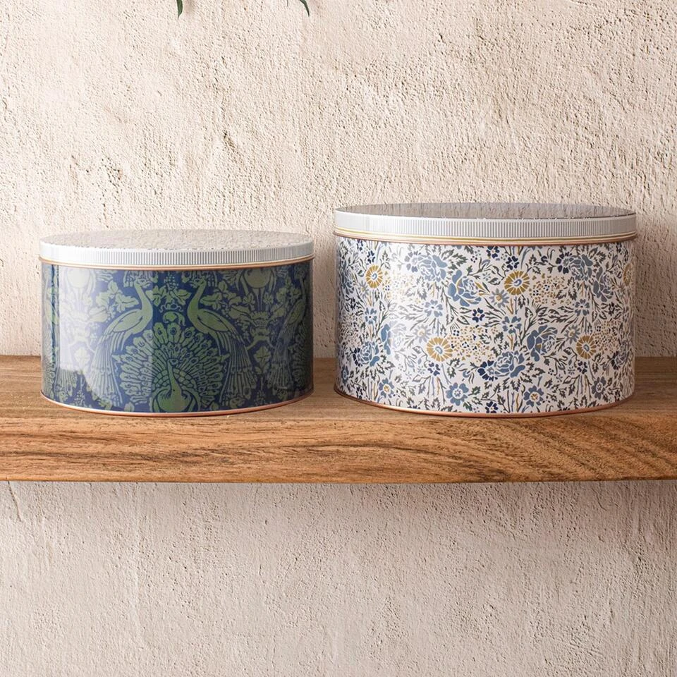 Laura Ashley Set 2 Blikken Daniela En Peacock Geel 5 Laura Ashley Set 2 Blikken Daniela En Peacock Geel - Afbeelding 3