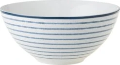 Laura Ashley Schaal Candy Stripe Blauw D 16 H 8 Cm -Coppenswarenhuis 8717823782540 2