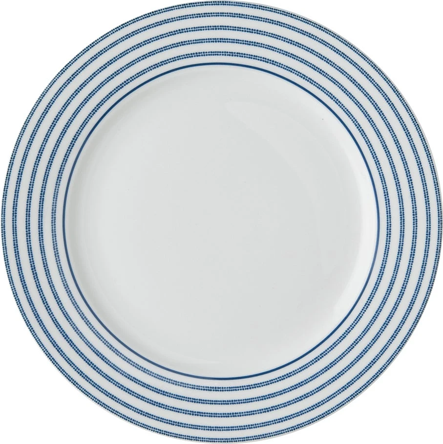 Laura Ashley Ontbijtbord Candy Stripe Blauw D 20 H 1,9 Cm 3 Laura Ashley Ontbijtbord Candy Stripe Blauw D 20 H 1,9 Cm