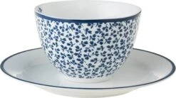 Laura Ashley Kop En Schotel Floris Blauw 0,26 L -Coppenswarenhuis 8717823786760 2