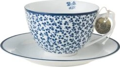 Laura Ashley Kop En Schotel Floris Blauw 0,26 L -Coppenswarenhuis 8717823786760 3