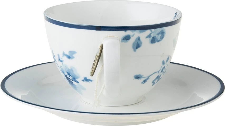 Laura Ashley Kop En Schotel China Rose Blauw 0,26 L 4 Laura Ashley Kop En Schotel China Rose Blauw 0,26 L - Afbeelding 2