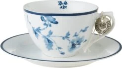 Laura Ashley Kop En Schotel China Rose Blauw 0,26 L 9 Laura Ashley Kop En Schotel China Rose Blauw 0,26 L -Coppenswarenhuis 8717823786784 3