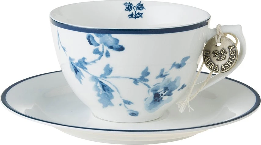 Laura Ashley Kop En Schotel China Rose Blauw 0,26 L 5 Laura Ashley Kop En Schotel China Rose Blauw 0,26 L - Afbeelding 3