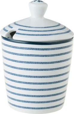 Laura Ashley Suikerpot Candy Stripe Blauw D 8 H 11,8 Cm