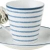Laura Ashley Kop En Schotel Candy Stripe Blauw 0,9 L