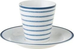 Laura Ashley Kop En Schotel Candy Stripe Blauw 0,9 L -Coppenswarenhuis 8717823786920 4