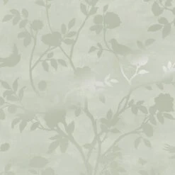 Laura Ashley - Vliesbehang - Eglantine Silhouette Eau De Nil -