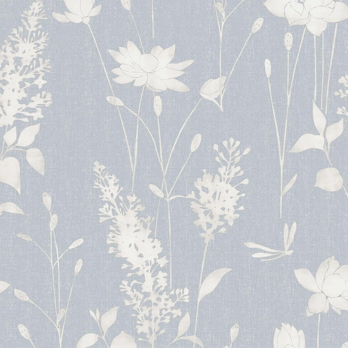 Laura Ashley - Vliesbehang - Dragonfly Garden Chalk Blue - 10mx52cm 3 Laura Ashley - Vliesbehang - Dragonfly Garden Chalk Blue - 10mx52cm