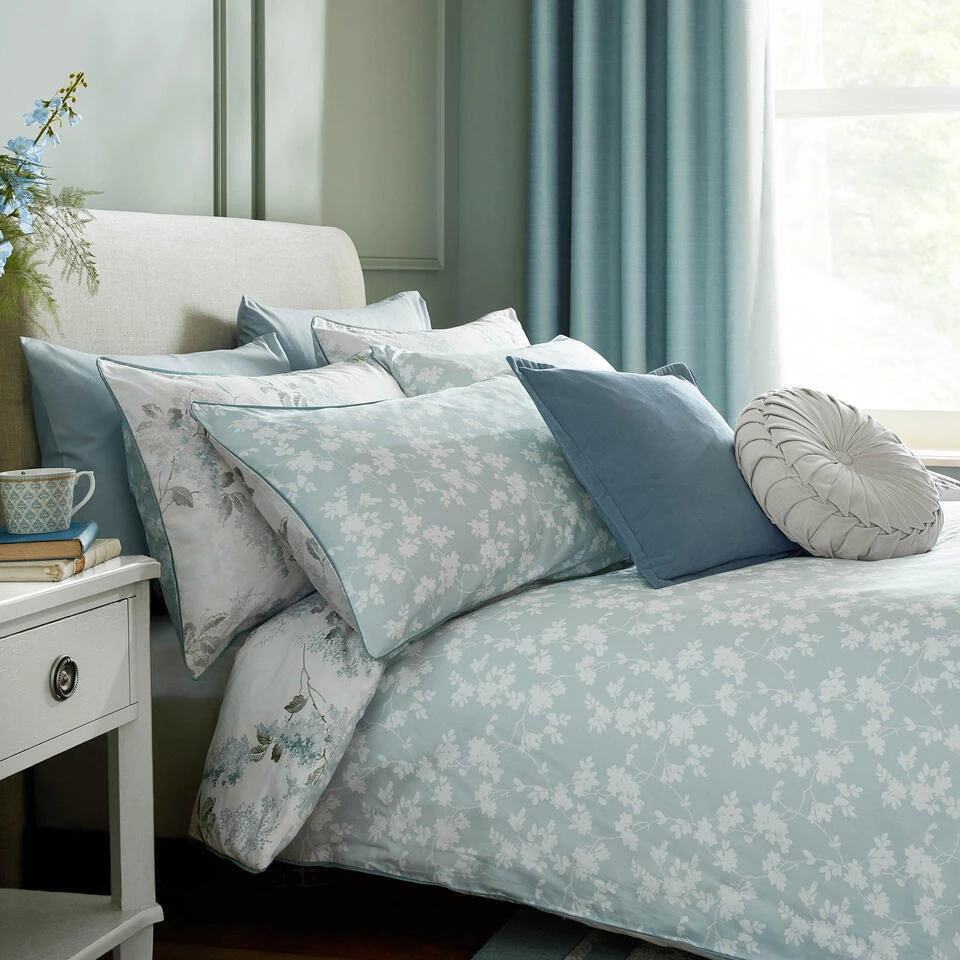 Laura Ashley Mirabelle Pale Seaspray Dekbedovertrek Lits-jumeaux 230 X 4 Laura Ashley Mirabelle Pale Seaspray Dekbedovertrek Lits-jumeaux 230 X - Afbeelding 2
